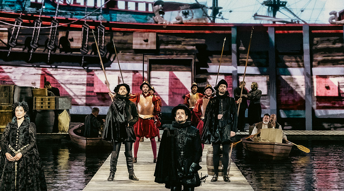 Een scènefoto uit Willem van Oranje - De Musical.