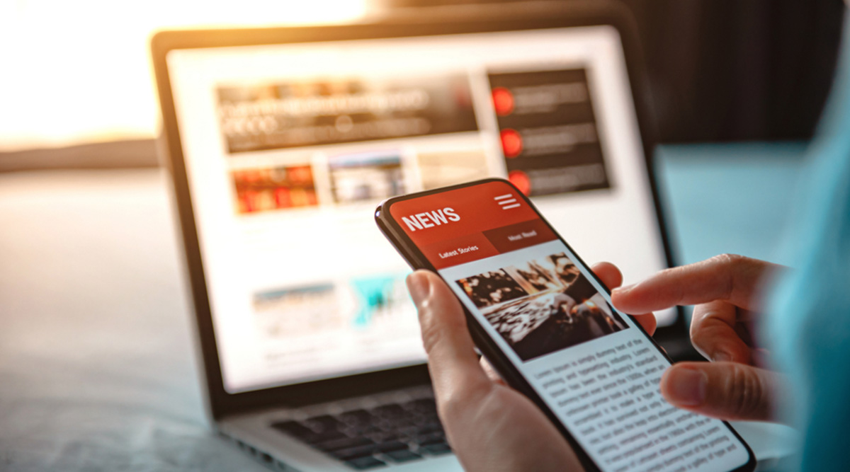 Constant het nieuws volgen over de oorlog