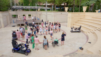 Een vergetelijk mooie reis: ochtendgymnastiek.