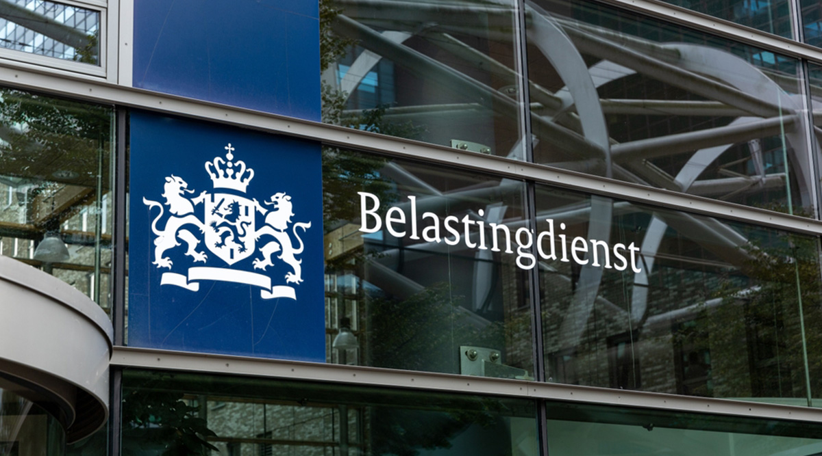 Symbool belastingdienst voor nieuwe rekeningnummer.