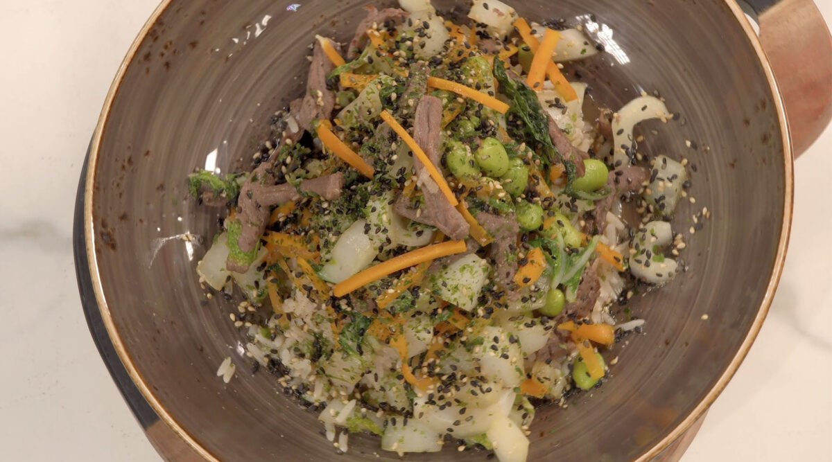 Kook mee met MAX: Japanse rijstbowl met rund, paksoi en edamame