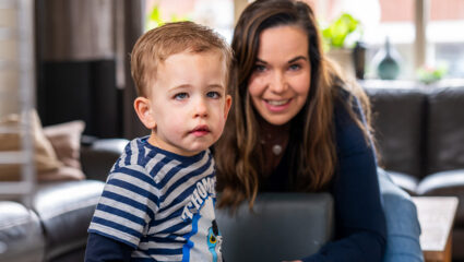 Saskia en Jax in actie voor het Spierfonds