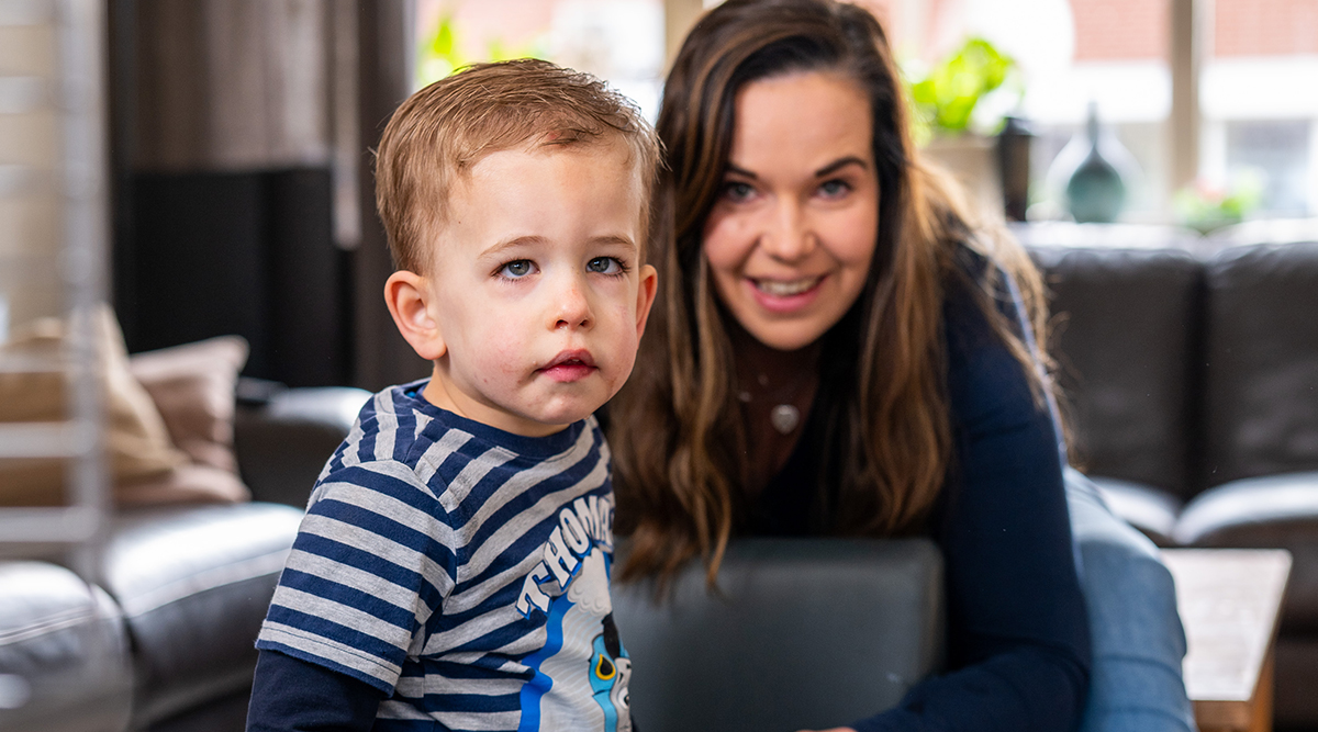 Saskia en Jax in actie voor het Spierfonds