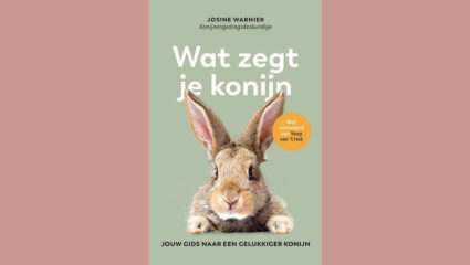 De omslag van het boek Wat zegt je konijn van Josine Warnier.