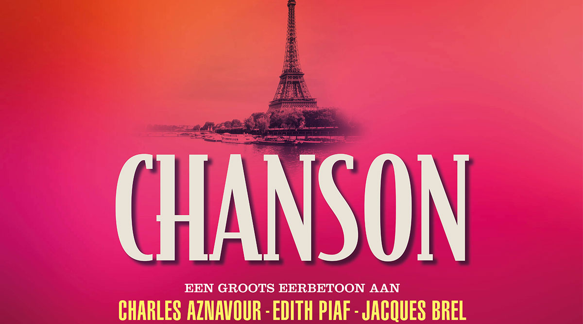 De poster van theaterconcert Chanson.