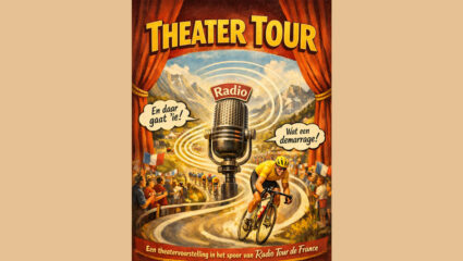 De poster voor Theater Tour met Robbert Meeder en Gio Lippens.