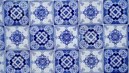 Puzzel Delfts blauwe tegels