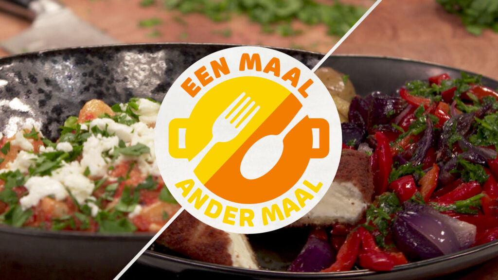 Eén maal, ander maal: gnocchi met paprika-fetasaus en traybake van geroosterde paprika