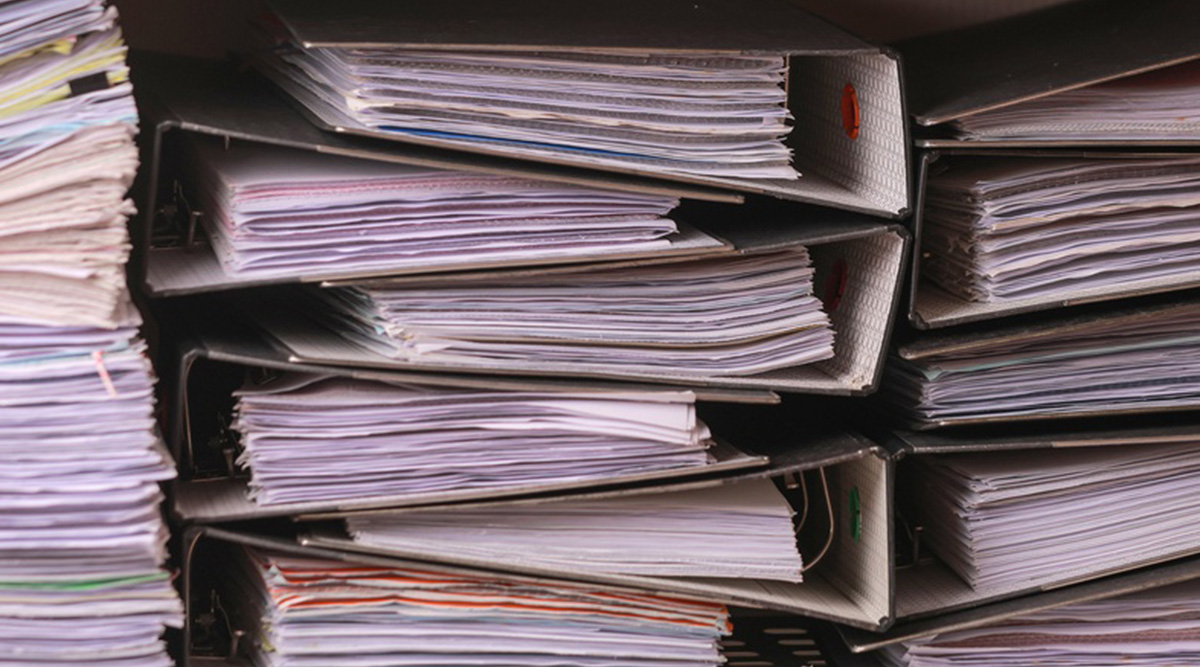 Mappen met administratie