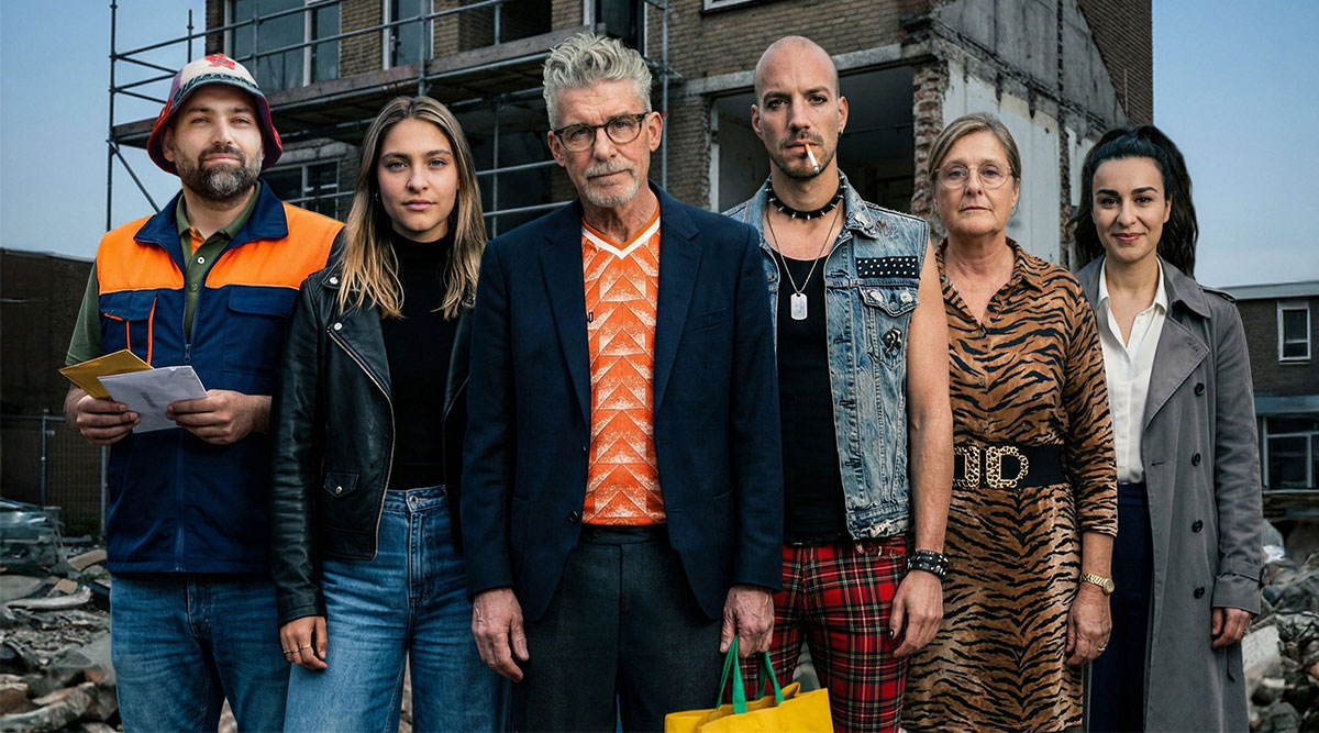 De cast van de voorstelling Tombola.