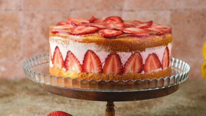 Een fraisiertaart.
