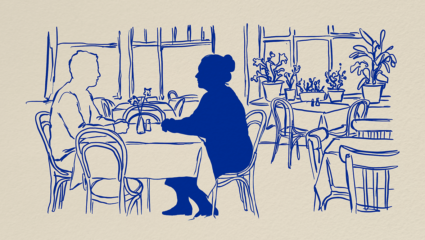 In het 25e deel van Het leven van Marian gaan Ben en Marian uit eten voor hun huwelijksjubileum