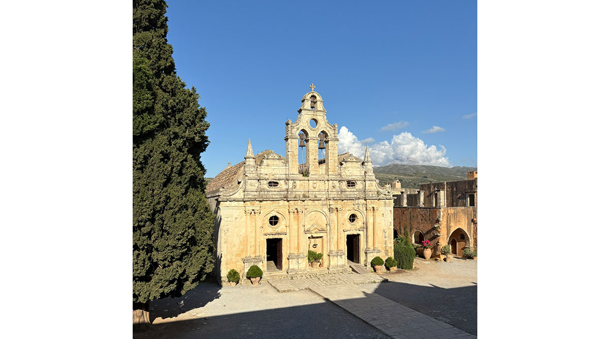 Het Arkadi-klooster op Kreta.