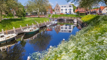 Puzzel: boten in het water in Vollenhove