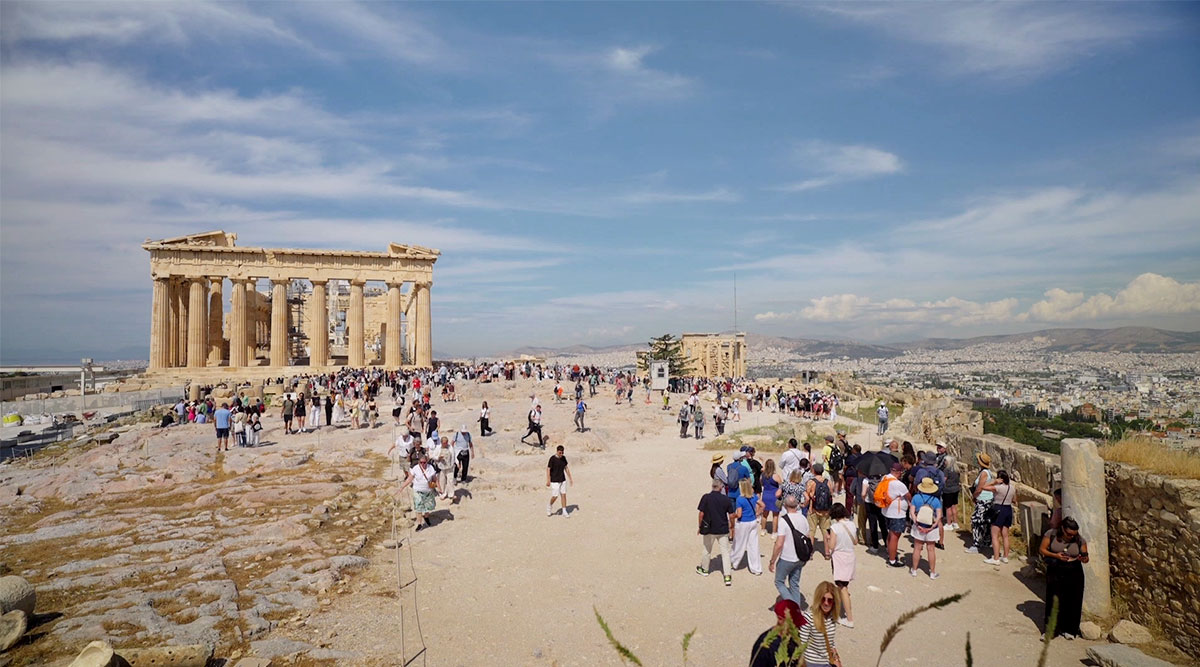De Akropolis in Athene.
