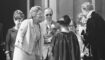 Toenmalig koning Juliana met haar vlinder-bril