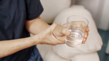 Iemand met Parkinson.