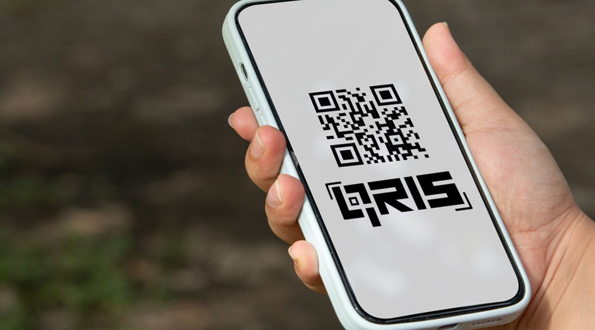 QR-code op een mobiel