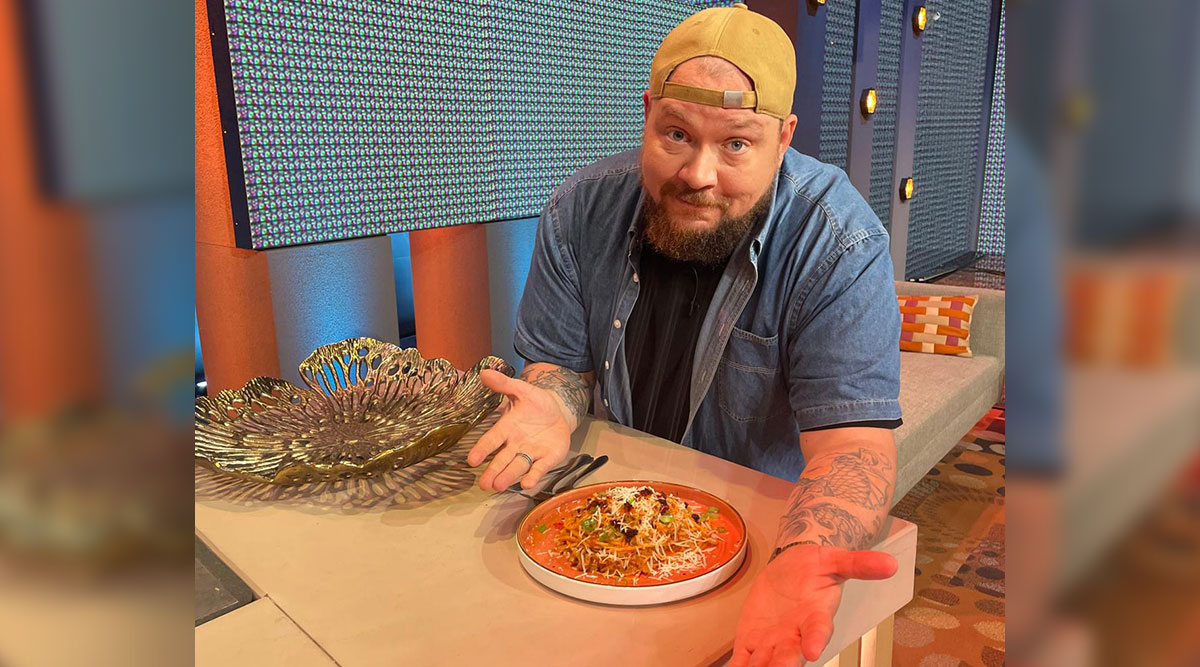 Nick Toet met zijn gerecht.