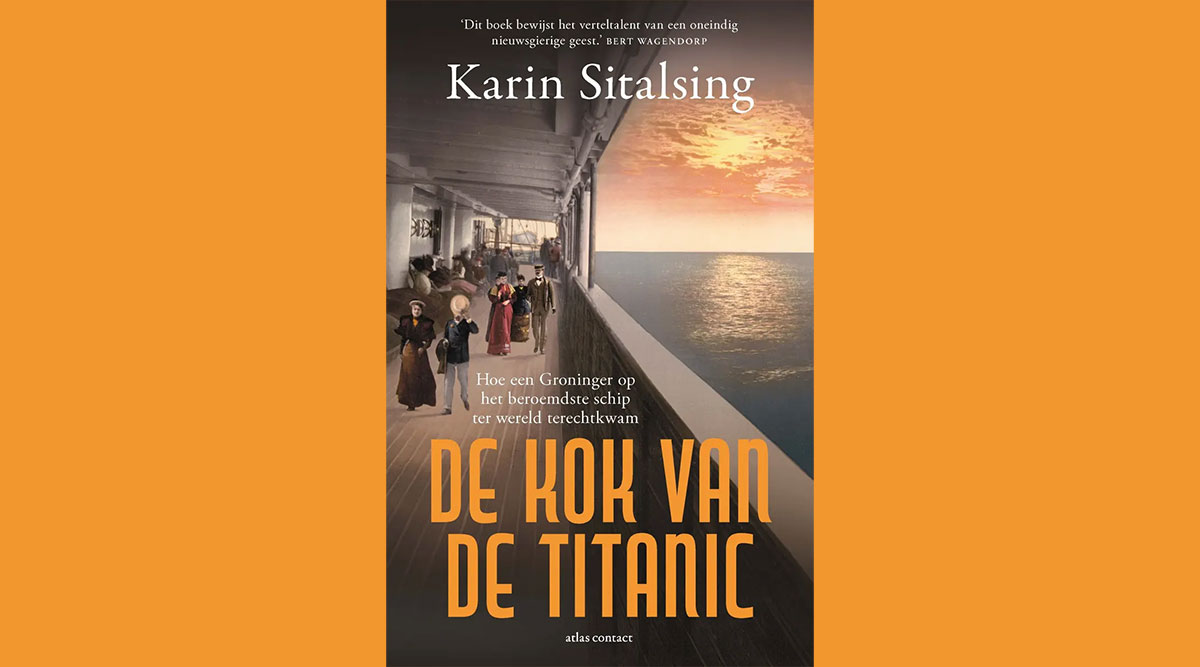 De omslag van het boek De kok van de Titanic van Karin Sitalsing.