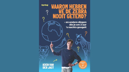 De omslag van het boek Waarom hebben we de zebra nooit getemd? van Koen van der Jagt.