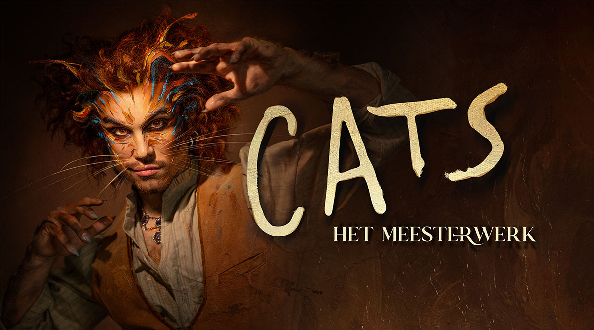 De poster van de musical CATS Het Meesterwerk.