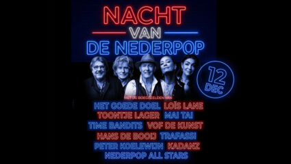 De poster voor de Nacht van de Nederpop XXL.