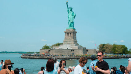 Het Vrijheidsbeeld in New York.