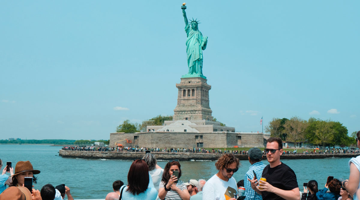 Het Vrijheidsbeeld in New York.