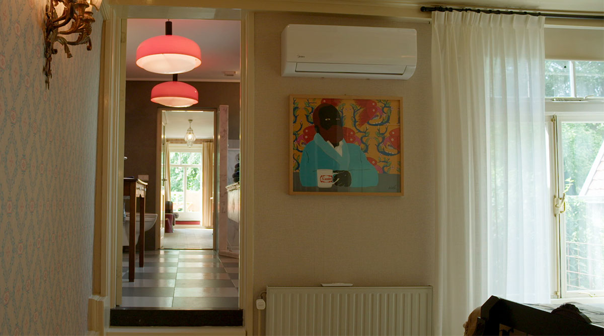 Een schilderij van Sieb uit Bed & Breakfast.