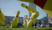 Kunstwerk Flying Pins in Eindhoven