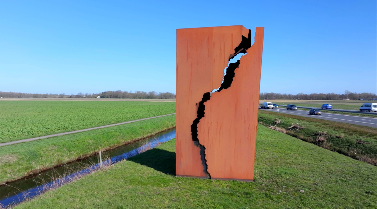kunstwerk het andere monument van karel buskes in westerbroek