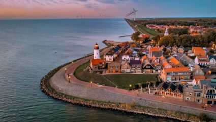 Uitzicht op het IJsselmeer.