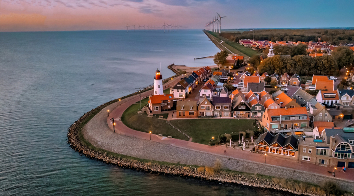 Uitzicht op het IJsselmeer.