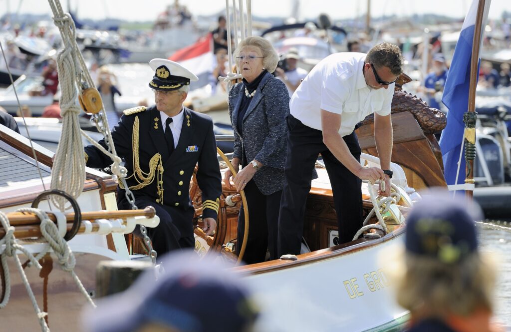 Prinses Beatrix op de Groene Draeck in Friesland